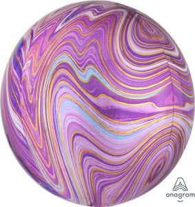 Purple Marble <br> Orbz Balloon - Sweet Maries Party Shop