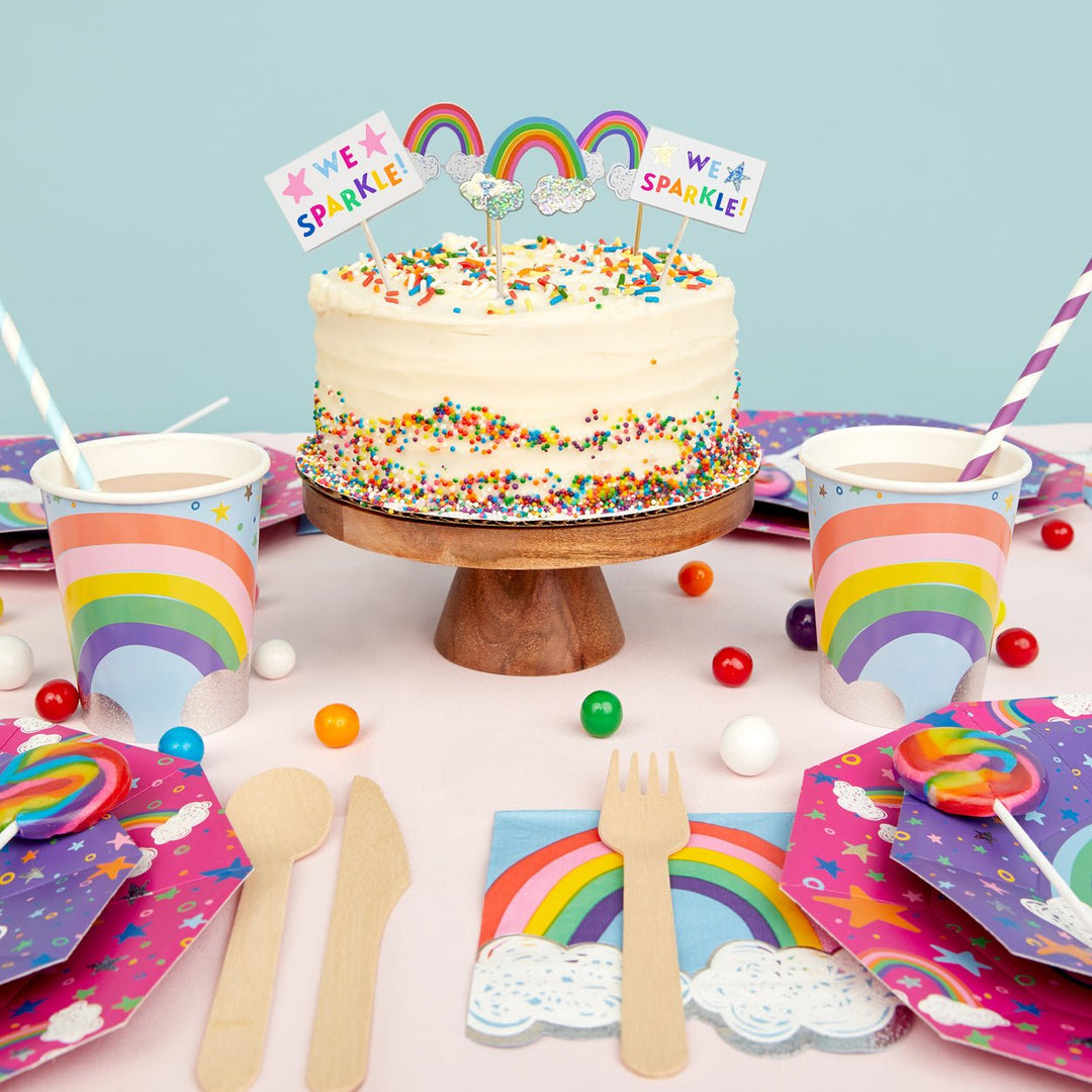 Rainbow <br> Cups (10pc) - Sweet Maries Party Shop