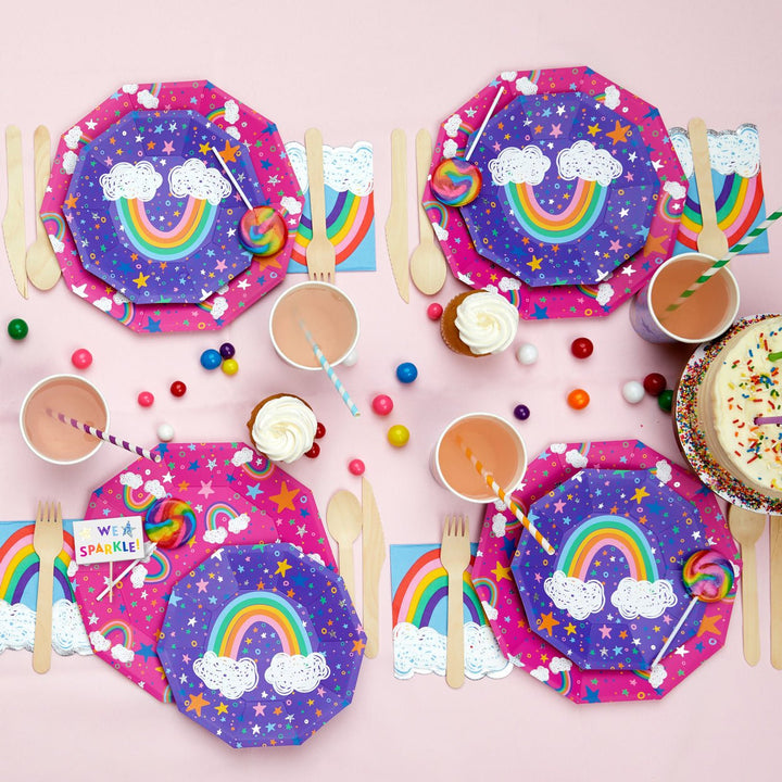 Rainbow <br> Small Plates (10pc) - Sweet Maries Party Shop