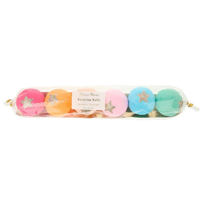 Rainbow <br> Surprise Balls (6) - Sweet Maries Party Shop