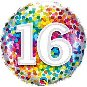 Rainbow Confetti <br> 16th Birthday - Sweet Maries Party Shop