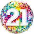Rainbow Confetti  <br> 21st Birthday