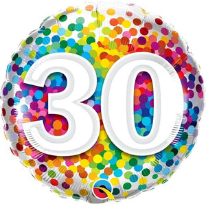 Rainbow Confetti <br> 30th Birthday - Sweet Maries Party Shop