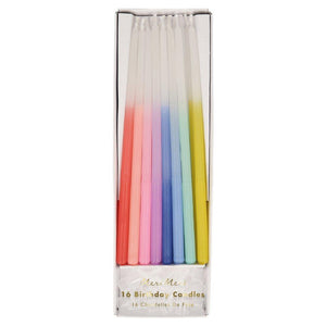Rainbow Dipped <br> Tapered Candles - Sweet Maries Party Shop
