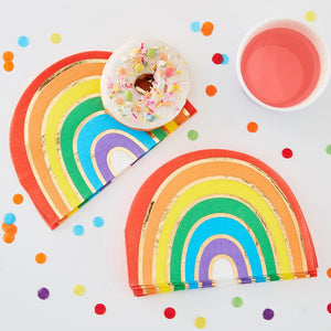 Rainbow Party <br> Paper Napkins (16) - Sweet Maries Party Shop