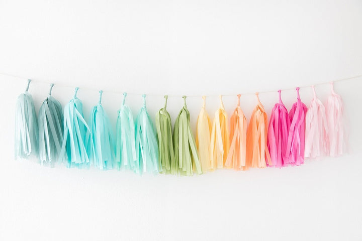 Rainbow Tassel <br> Garland Kit - Sweet Maries Party Shop