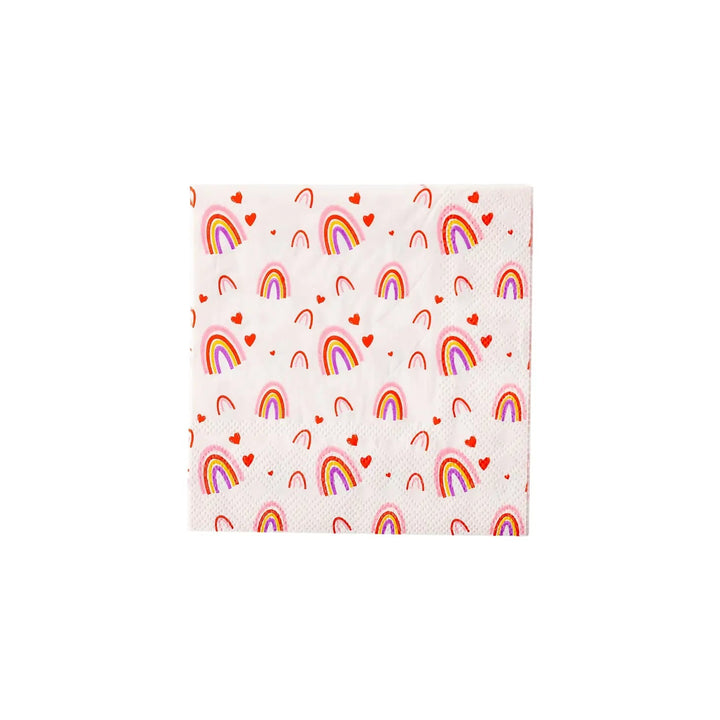 Rainbows & Hearts <br> Cocktail Napkins (24) - Sweet Maries Party Shop