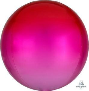 Red & Pink <br> Ombré Orbz Balloon - Sweet Maries Party Shop