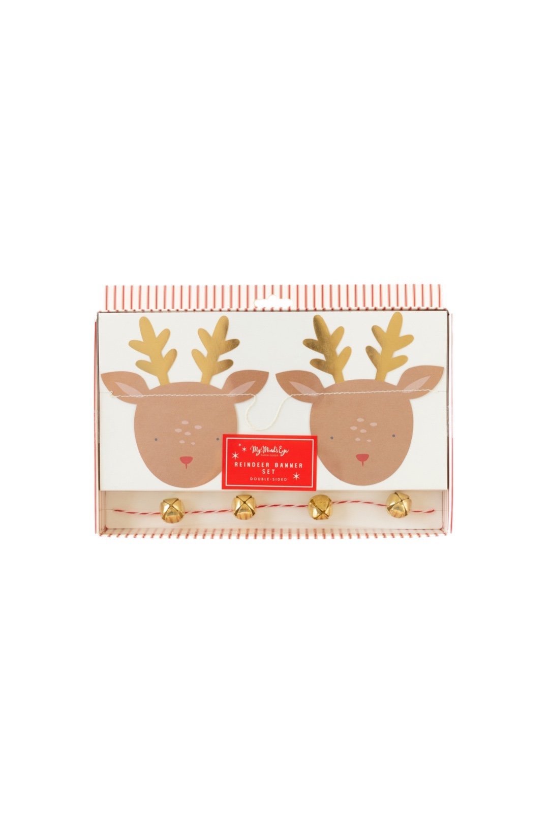 Reindeer + jingle bell <br> Garland - Sweet Maries Party Shop