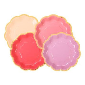 Rose Pink <br> Side Plates (12) - Sweet Maries Party Shop