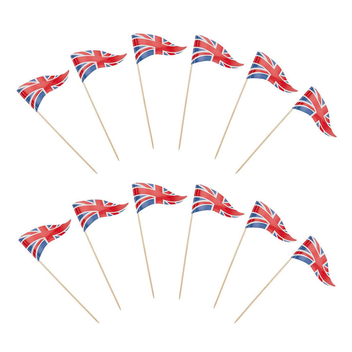 Royal Coronation <br> Union Jack Food Flags & Labels - Sweet Maries Party Shop