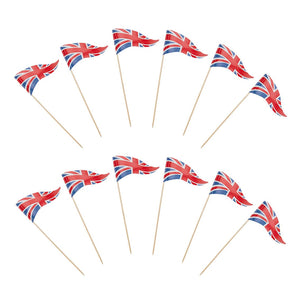Royal Coronation <br> Union Jack Food Flags & Labels - Sweet Maries Party Shop