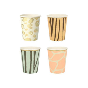 Safari Animal Print <br> Party Cups (8) - Sweet Maries Party Shop