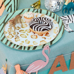 Safari Animal Print <br> Side Plates (8) - Sweet Maries Party Shop
