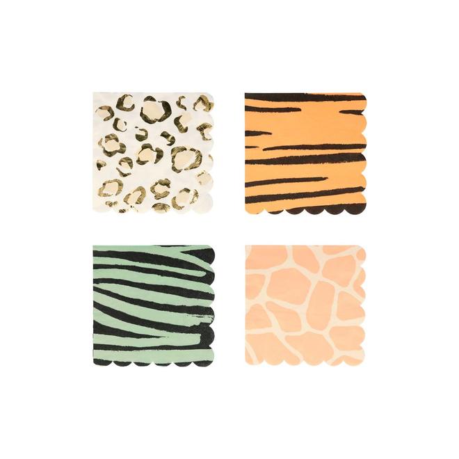 Safari Animal Print <br> Small Napkins (16) - Sweet Maries Party Shop