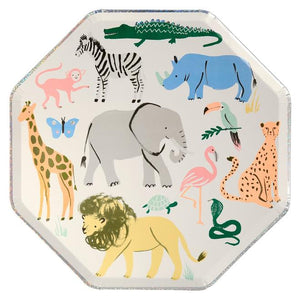 Safari Animals <br> Dinner Plates (8) - Sweet Maries Party Shop