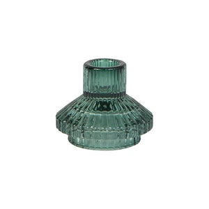 Sage Green Geometric <br> Glass Candle Holder - Sweet Maries Party Shop