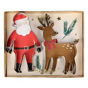 Santa and Reindeer <br> Christmas Cookie Cutters - Sweet Maries Party Shop