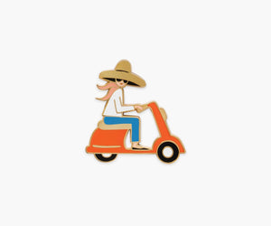 Scooter Girl <br> Enamel Pin - Sweet Maries Party Shop