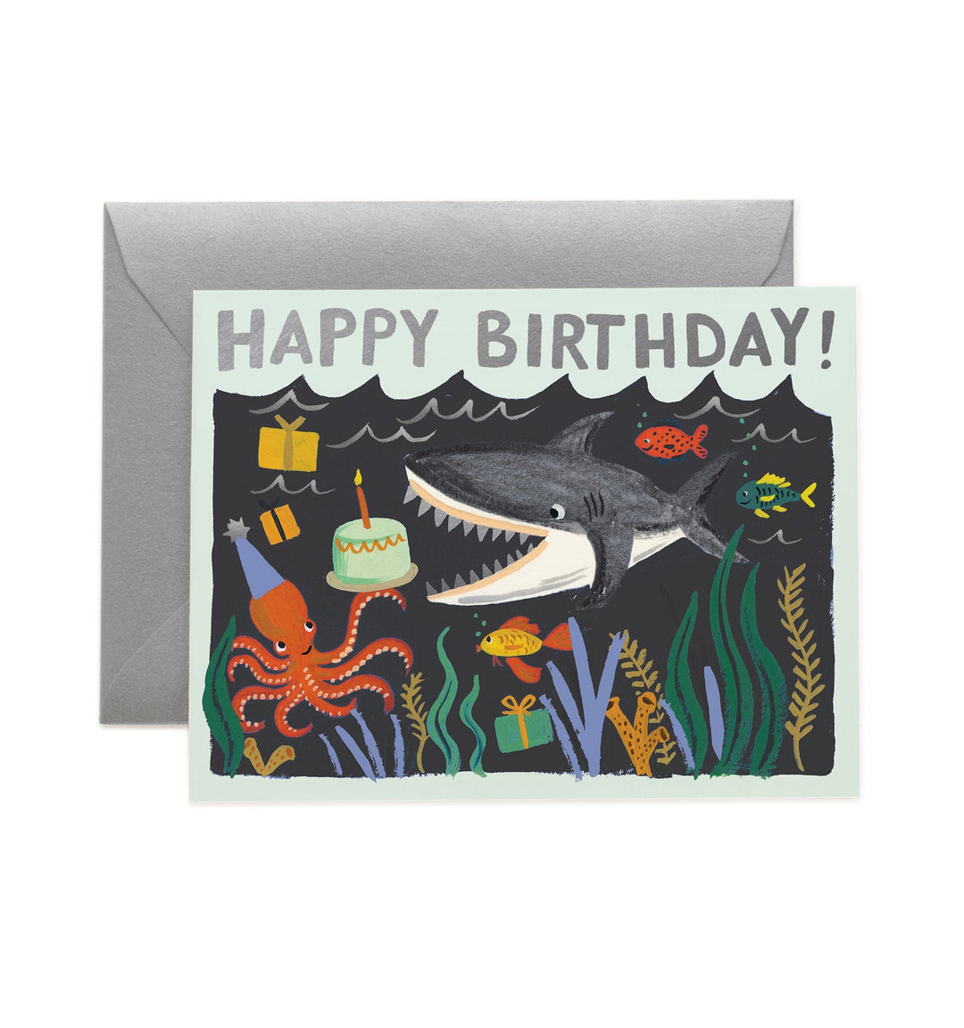 Shark <br> Birthday Card - Sweet Maries Party Shop