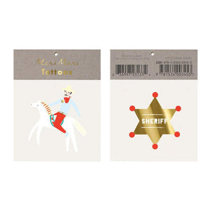 Sheriff Tattoos <br> Set of 2 - Sweet Maries Party Shop