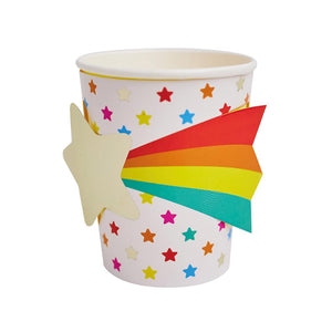 Shooting Star <br> Paper Cups (8) - Sweet Maries Party Shop