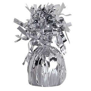 Silver 180g Frilly <br> Balloon Weight - Sweet Maries Party Shop