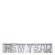 Silver Glitter New Year Garland - Sweet Maries Party Shop