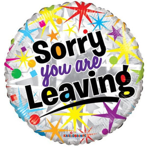 Sorry You Are Leaving <br> Inflated Balloon - Sweet Maries Party Shop