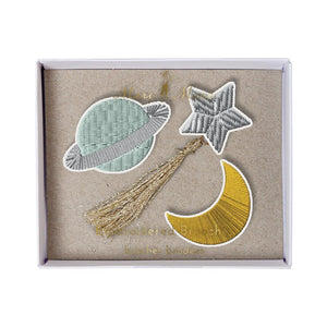 Space <br> Fabric Brooches - Sweet Maries Party Shop