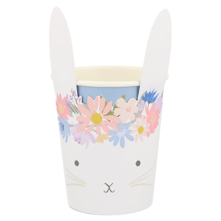 Spring Floral <br> Bunny Cups (8) - Sweet Maries Party Shop