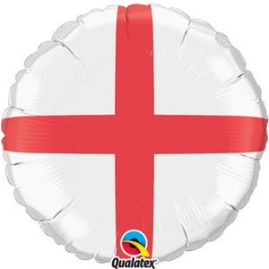 St Georges Cross Balloon <br> Inflated With Helium - Sweet Maries Party Shop