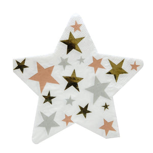 Star Shaped <br> Paper Napkins (16) - Sweet Maries Party Shop