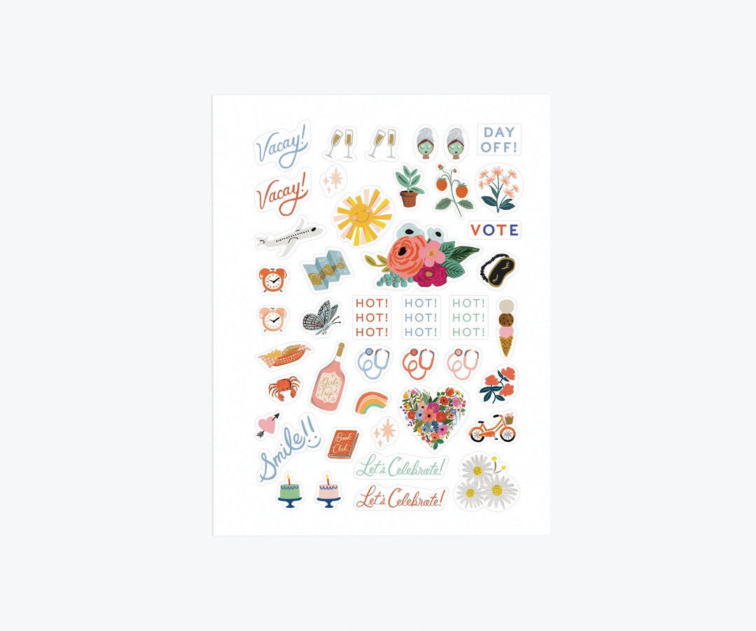 Sticker Sheets <br> 130 Stickers - Sweet Maries Party Shop