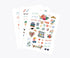 Sticker Sheets <br> 130 Stickers