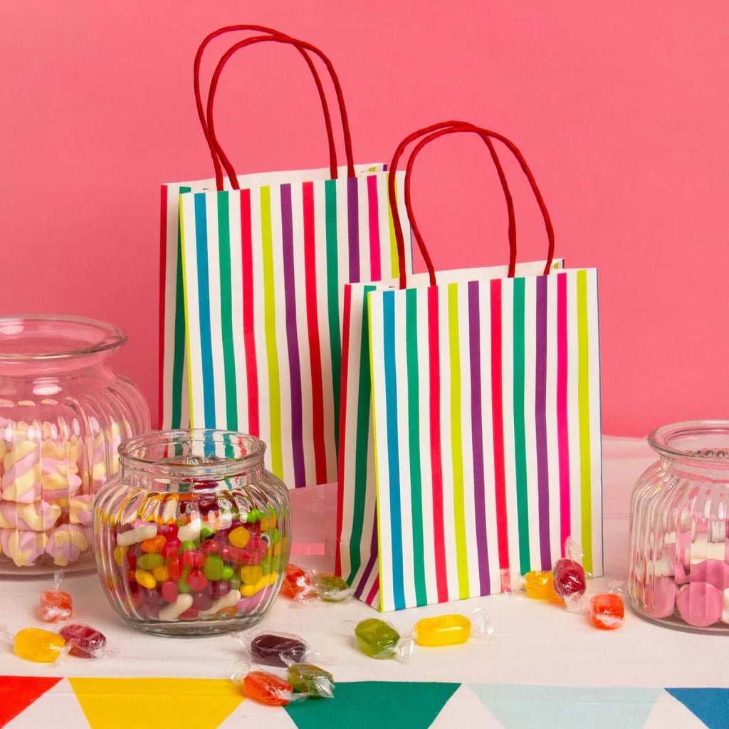 Stripy Party Bags <br> Set of 8 - Sweet Maries Party Shop