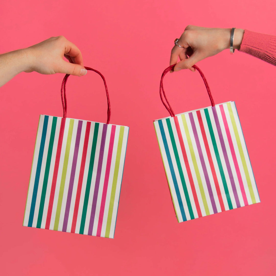 Stripy Party Bags <br> Set of 8 - Sweet Maries Party Shop