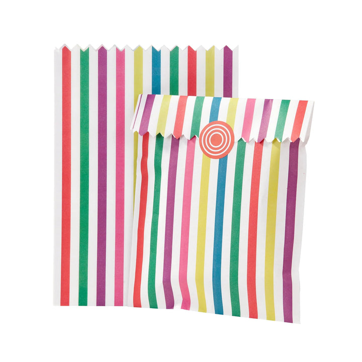 Stripy Treat Bags <br> Set of 10 - Sweet Maries Party Shop