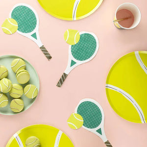 Tennis <br> Plates (8) - Sweet Maries Party Shop