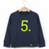The Numbers -  5 Navy Sweatshirt