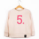 The Numbers - 5 Pink Sweatshirt - Sweet Maries Party Shop
