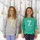 The Numbers - 7 Green Sweatshirt - Sweet Maries Party Shop