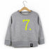The Numbers -  7 Grey Sweatshirt