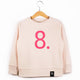 The Numbers - 8 Pink Sweatshirt - Sweet Maries Party Shop