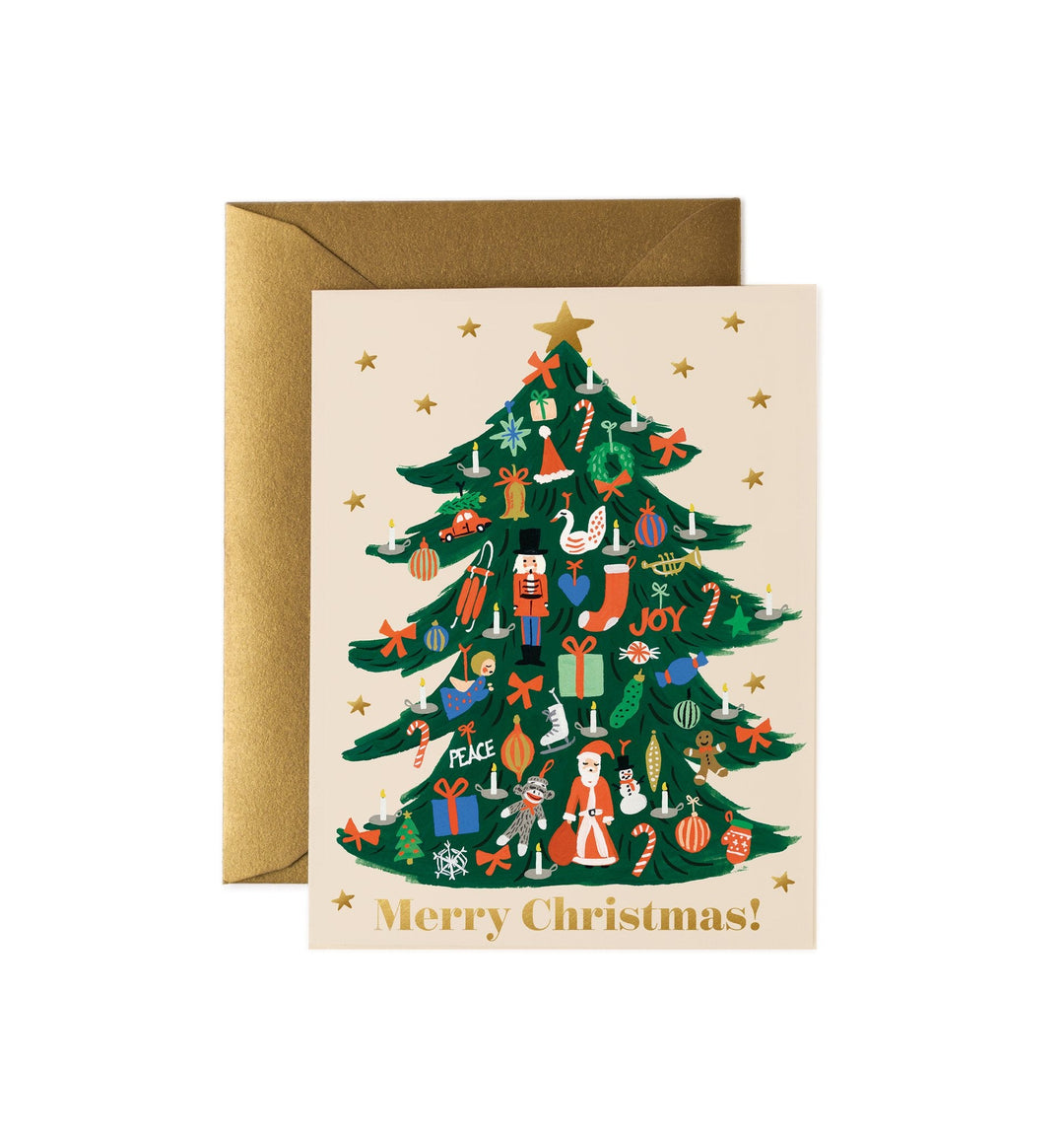 Trimmed Tree <br> Christmas Card - Sweet Maries Party Shop