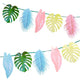 Tropical Palm <br> Pastel Leaf Garland - Sweet Maries Party Shop