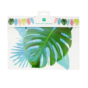 Tropical Palm <br> Pastel Leaf Garland - Sweet Maries Party Shop