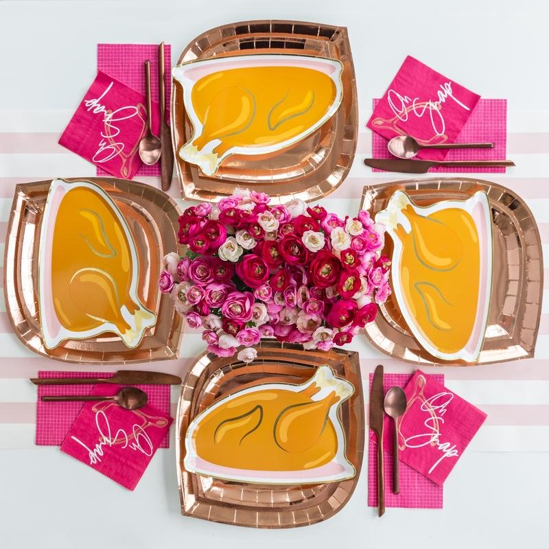 Turkey Dinner <br> Plates (12) - Sweet Maries Party Shop