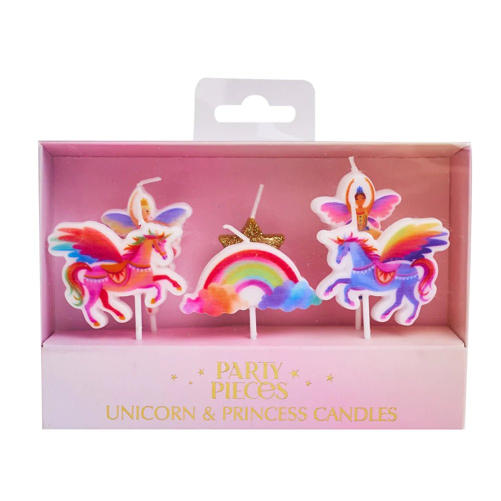 Unicorn Princess <br> Candles (6) - Sweet Maries Party Shop