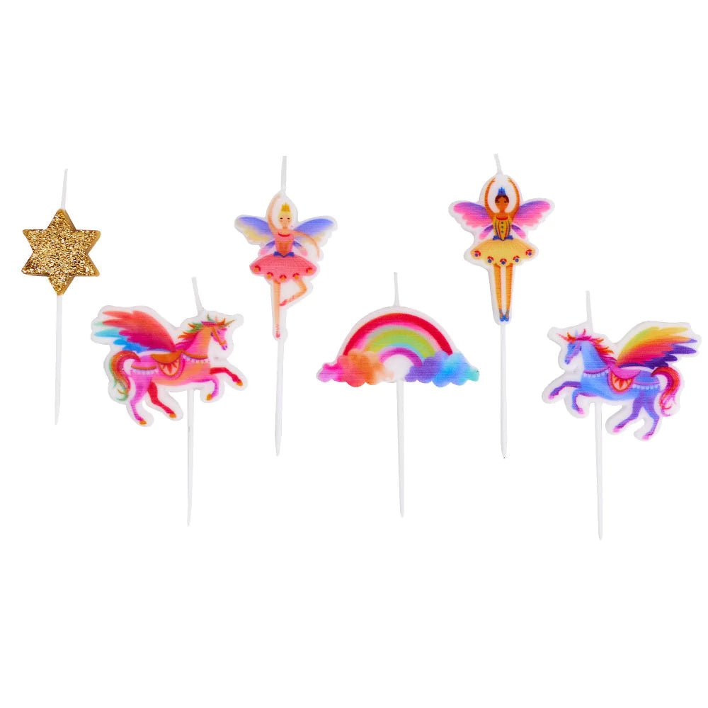 Unicorn Princess <br> Candles (6) - Sweet Maries Party Shop